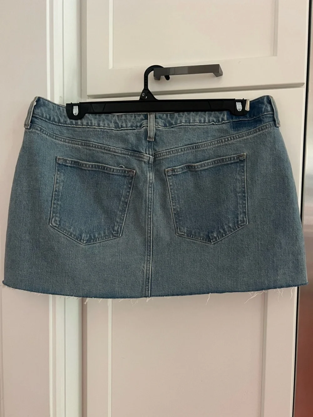 Abercrombie & Fitch Curve Love Mid-rise Light Blue Denim Mini Skirt-Size 32 - Picture 5 of 8